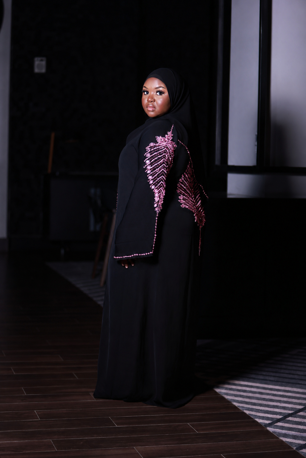 Nasrah Abaya - Pink