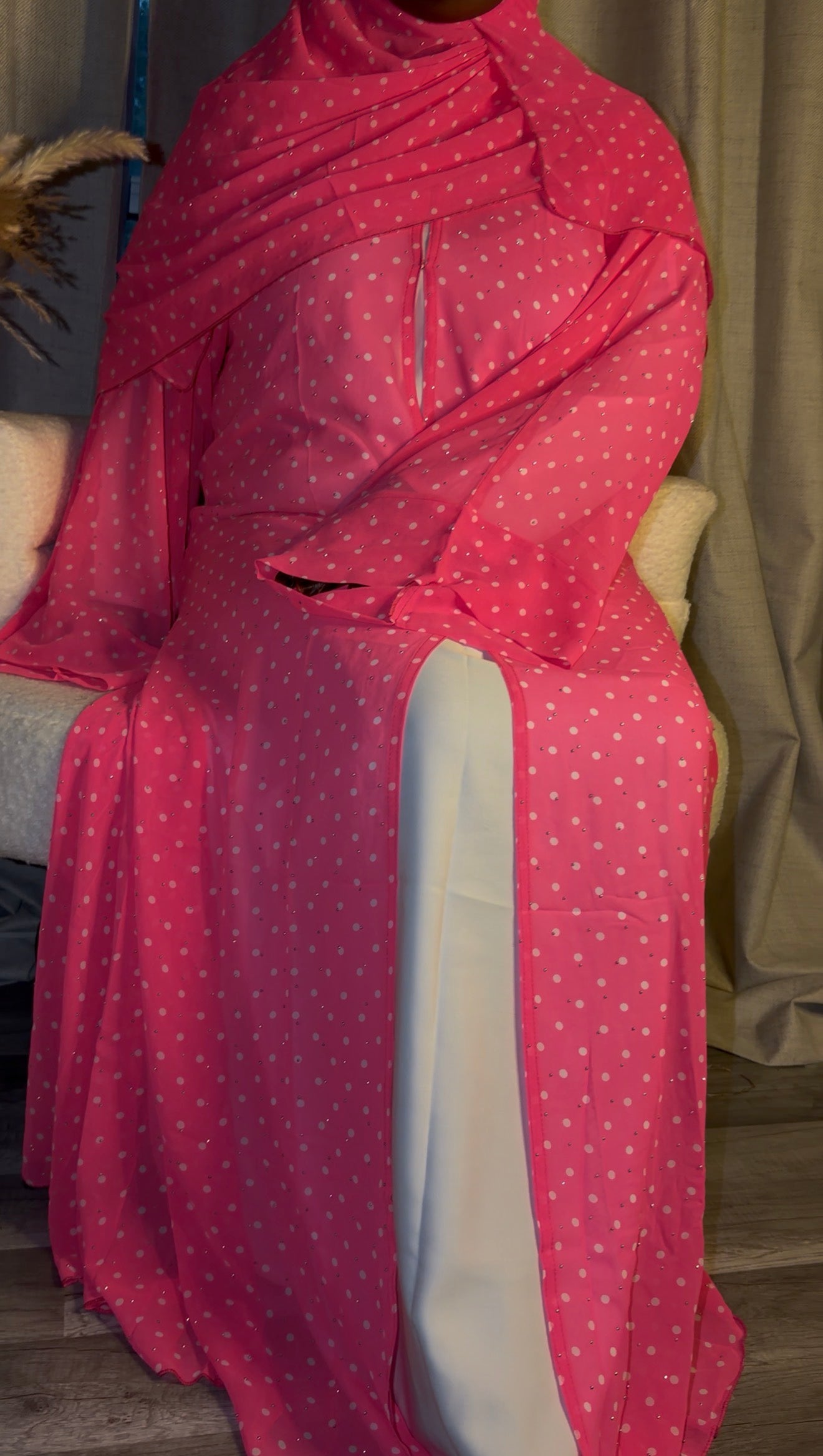 Pink Mirage Abaya
