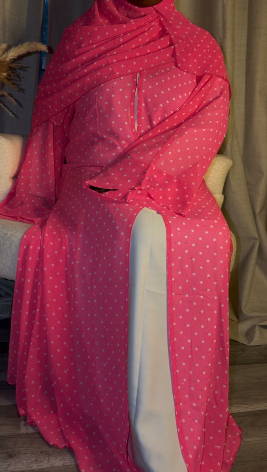 Pink Mirage Abaya