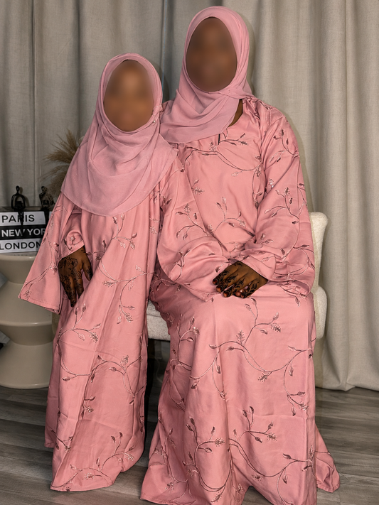 Kouthar Abaya - Pink Serenity