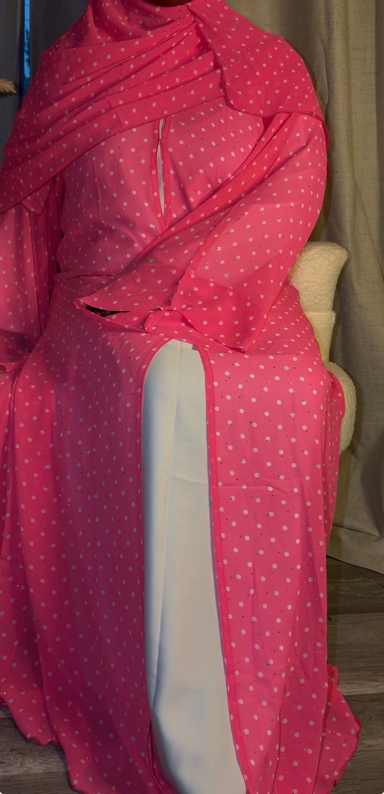 Pink Mirage Abaya