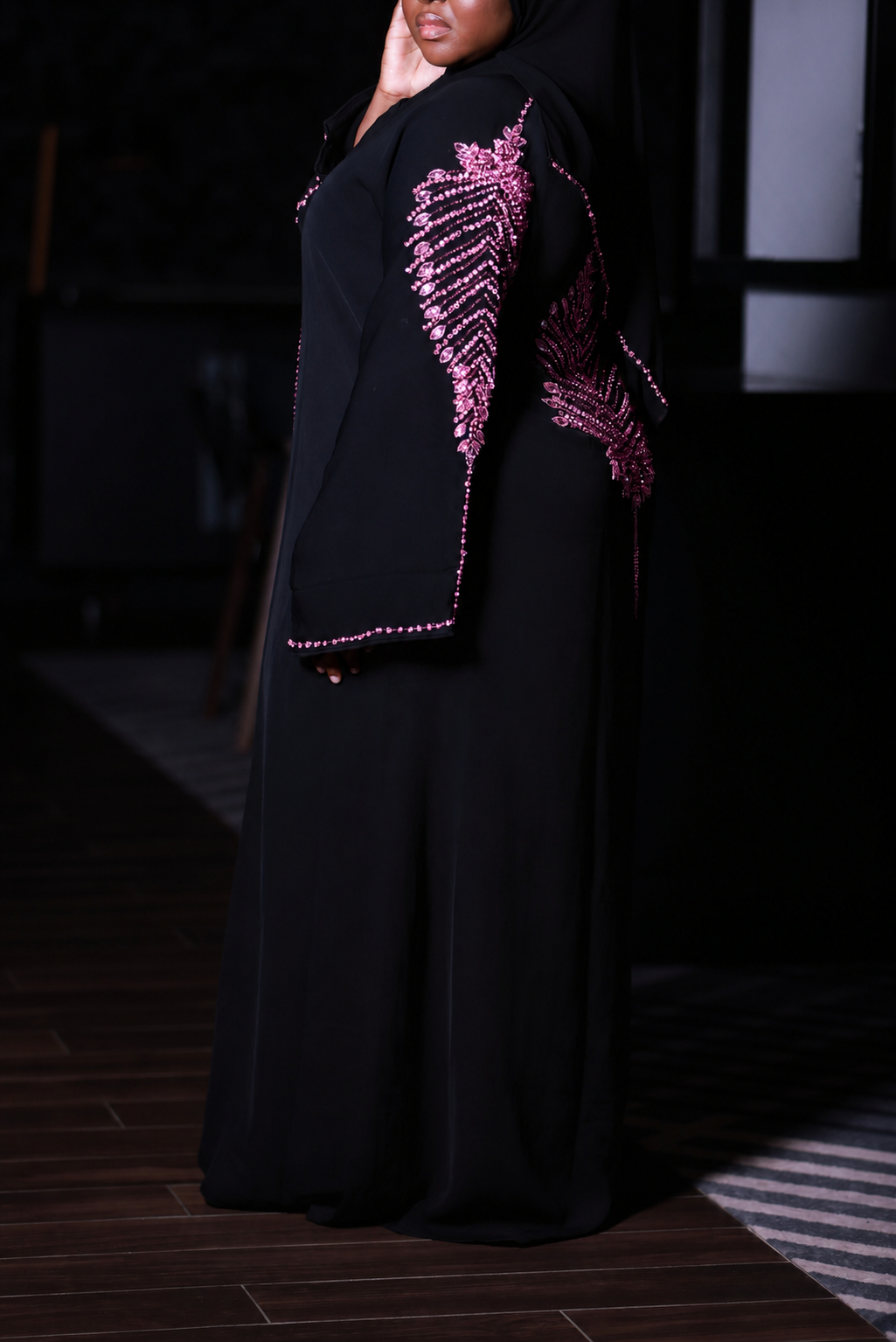 Nasrah Abaya - Pink