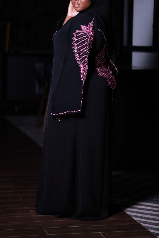 Nasrah Abaya - Pink