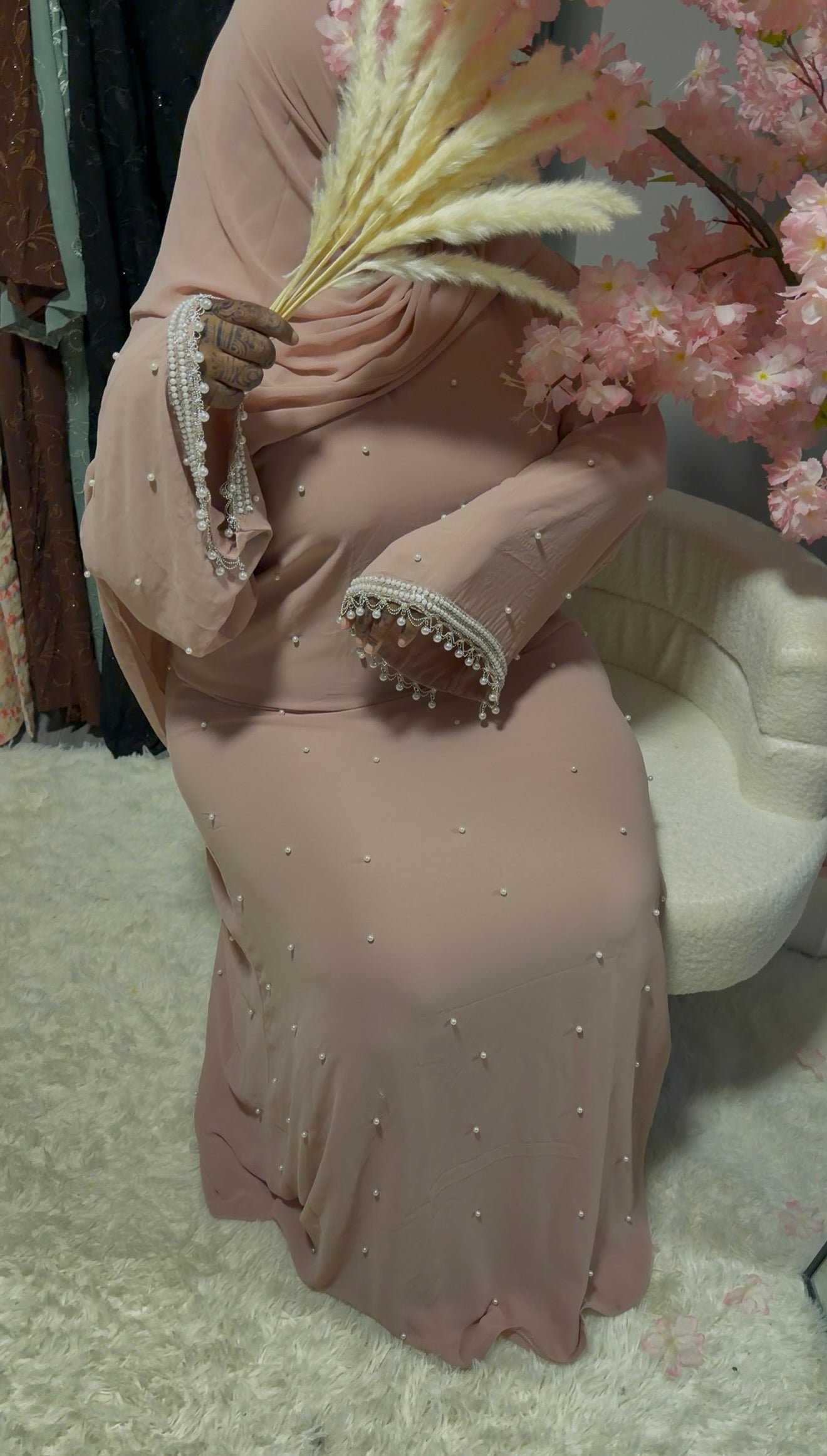 Nahidah Abaya - Soft Pink