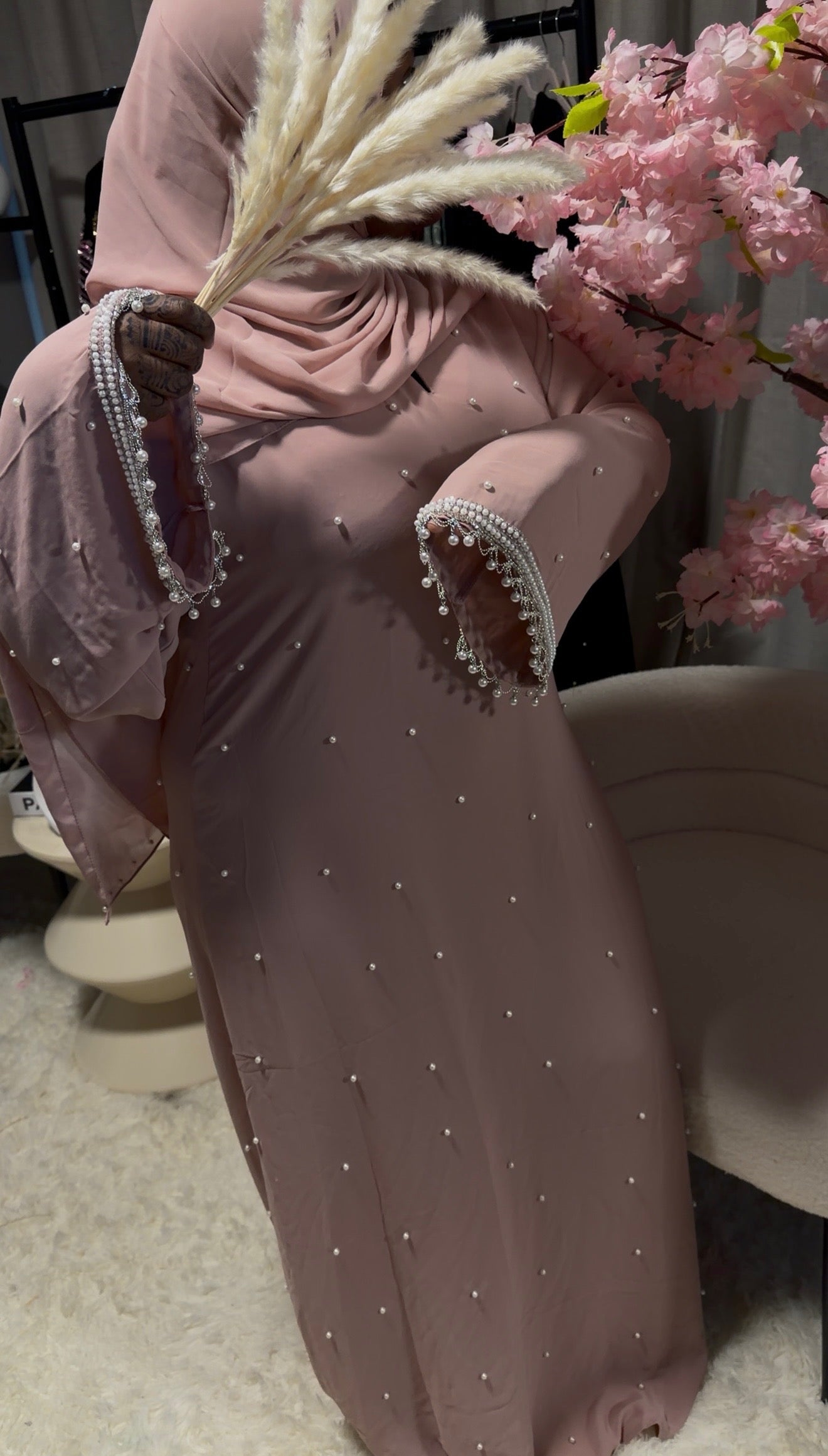 Nahidah Abaya - Soft Pink