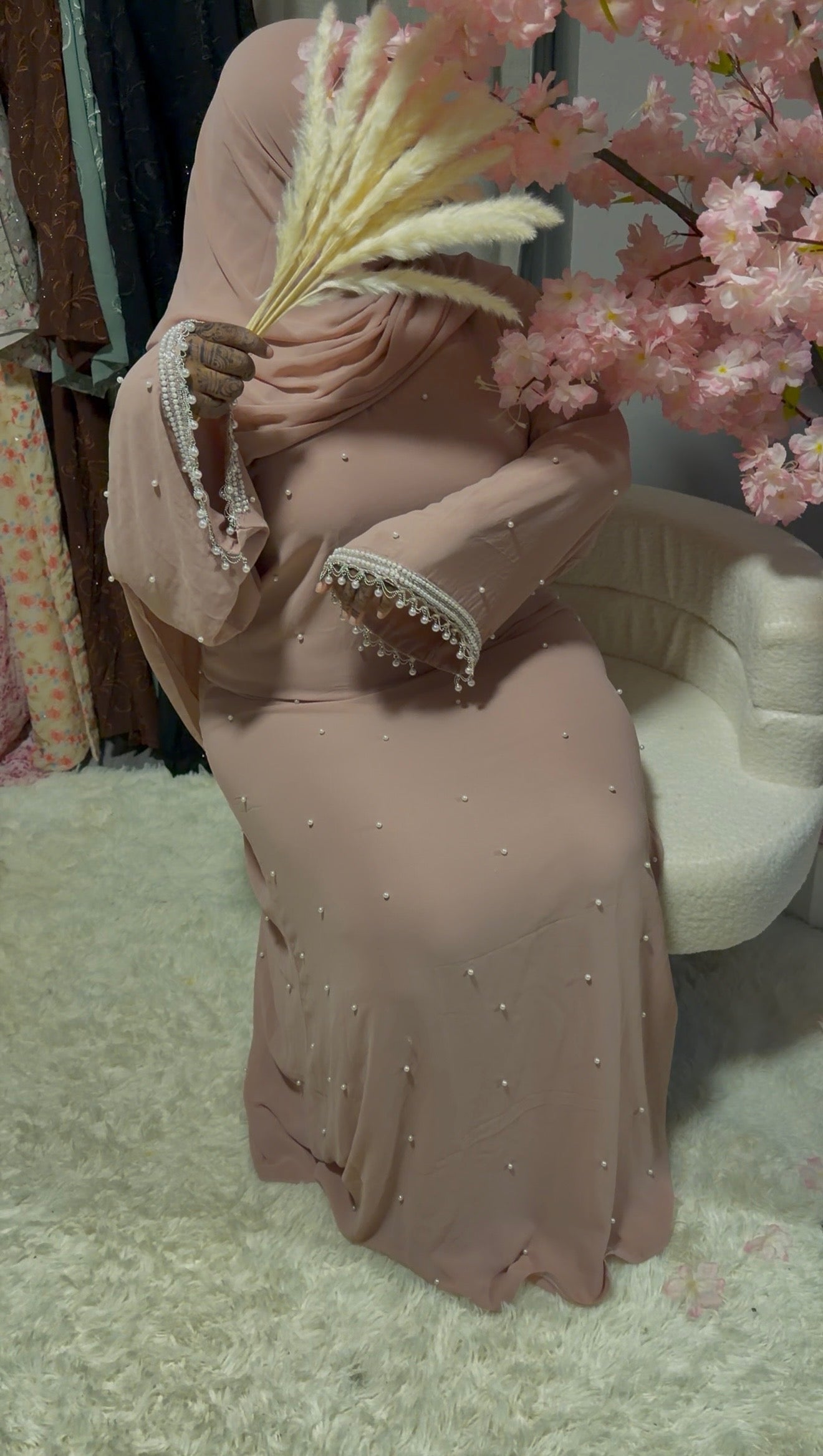 Nahidah Abaya - Soft Pink